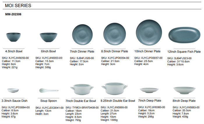 Ceramic dinner plate set from MMCIS China