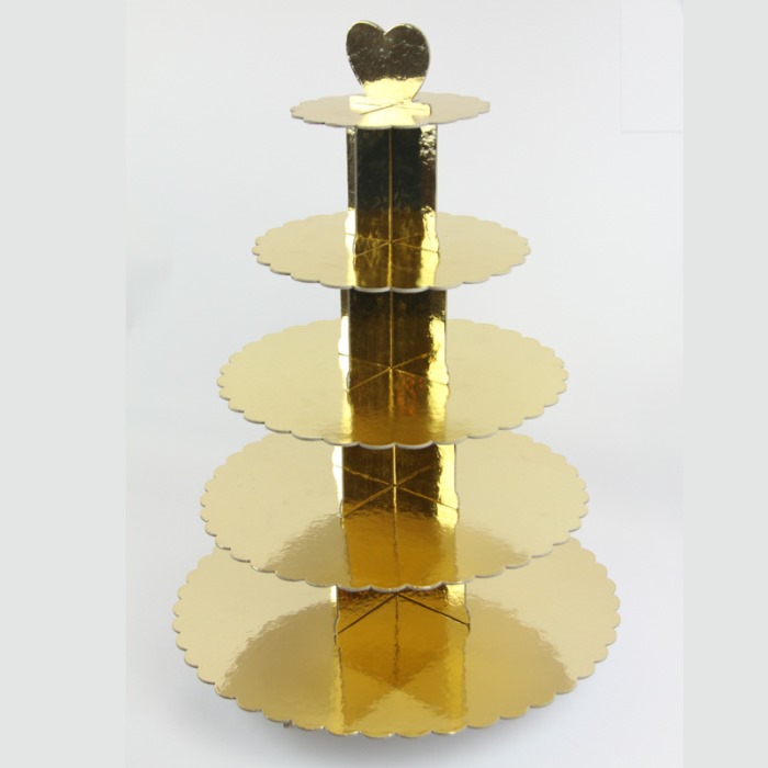 Gold Paper cake stand from mmcis china