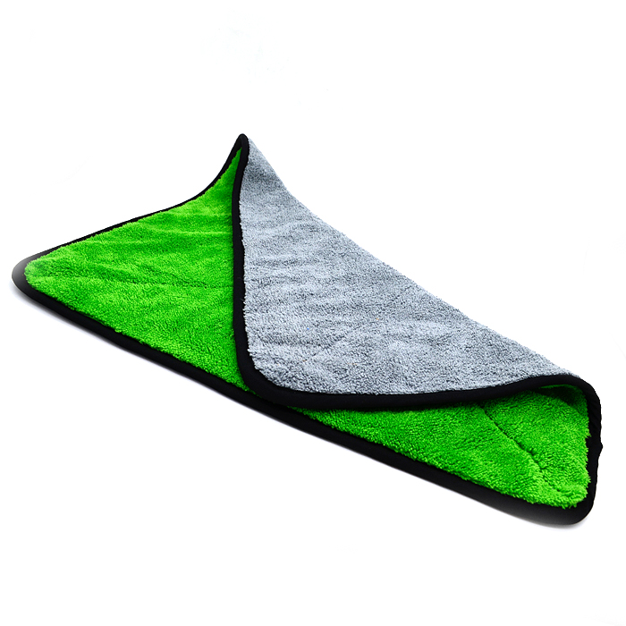 Green with gray microfiber towel 40X40cm from mmcis china