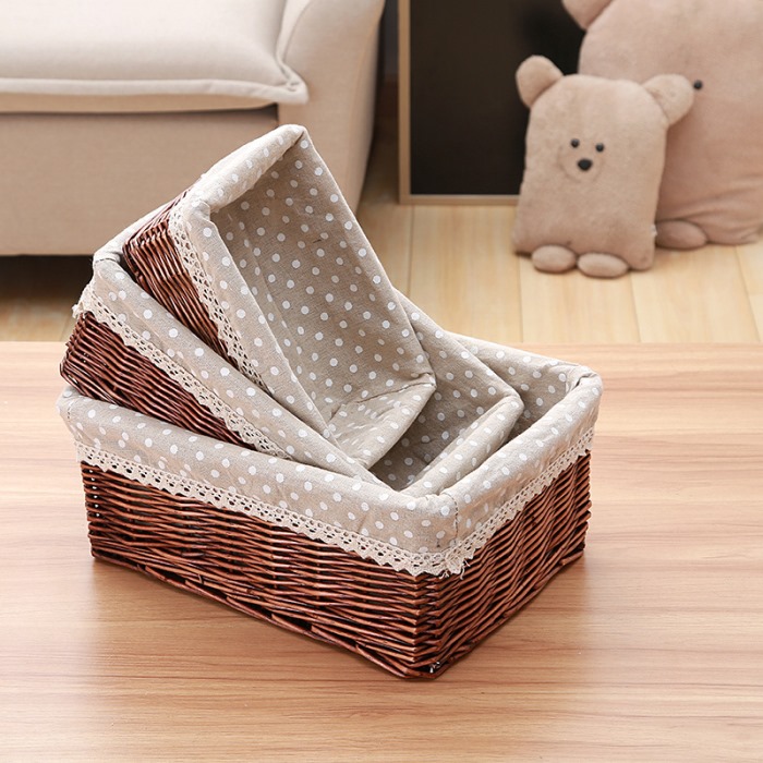 Wicker storage basket  from mmcis china