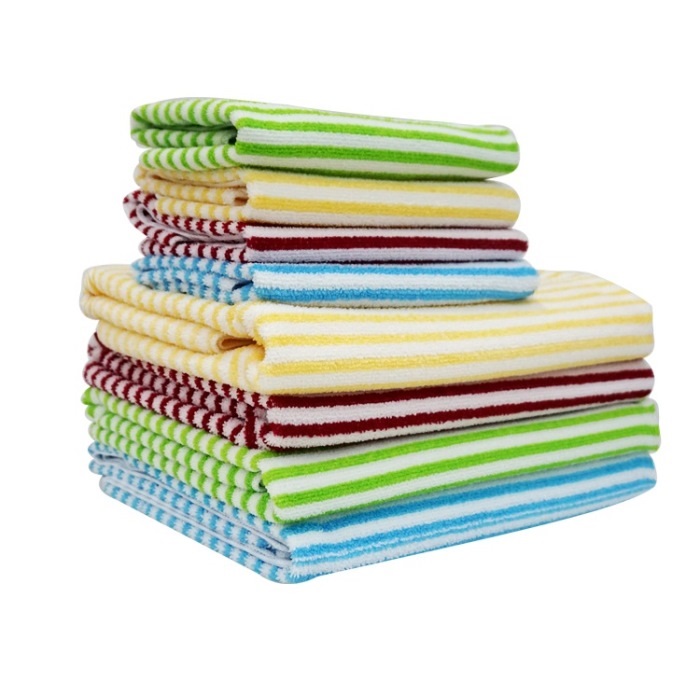 Microfiber towel striped 40X40cm from MMCIS China