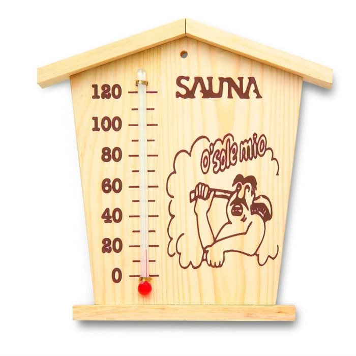 Wooden sauna thermometer from MMCIS GROUP