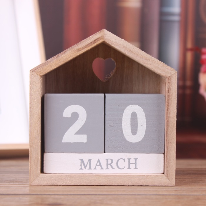 Wood desktop calendar from mmcis china