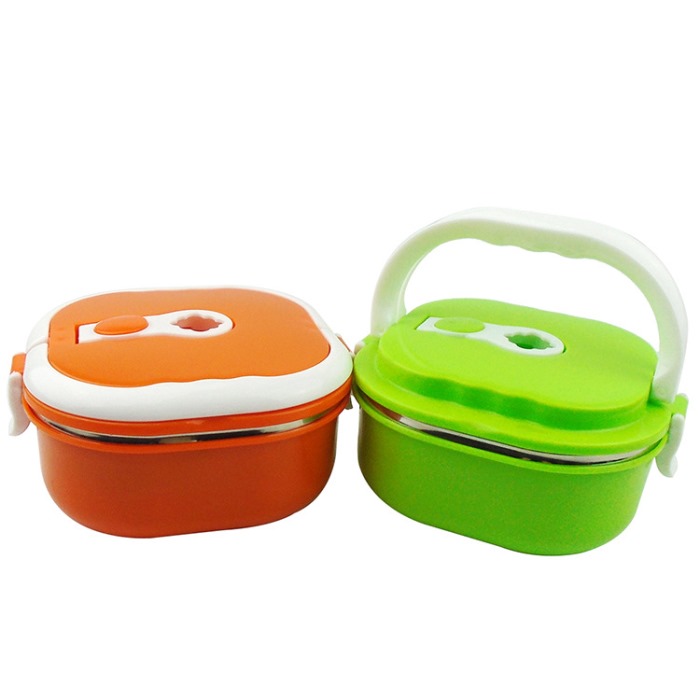 lunch box Stainless steel one layer square from mmcis china