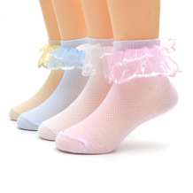 Girls sock with lace from mmcis china