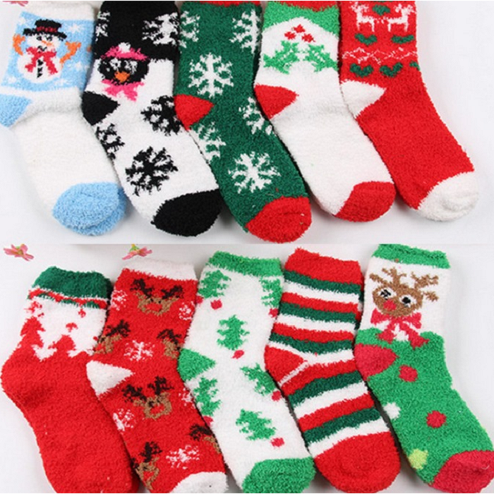 Christmas socks Coral fleece from MMCIS